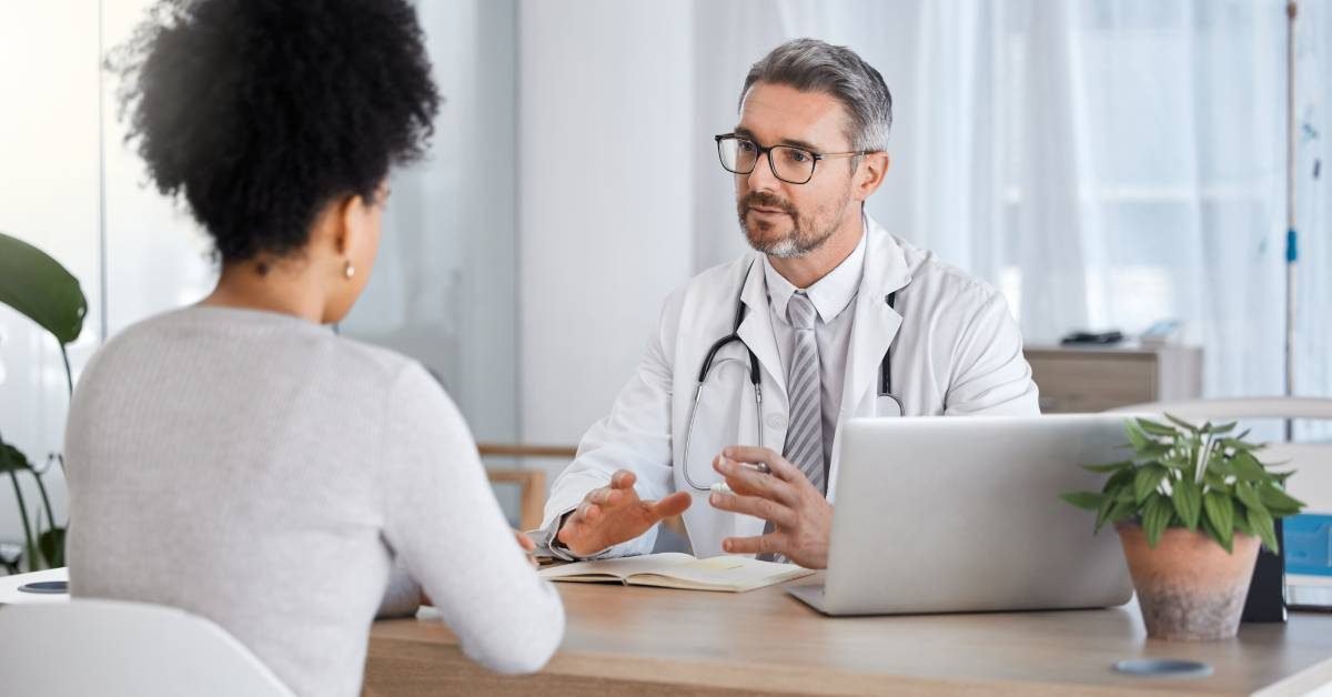 Doctor consulting with a patient