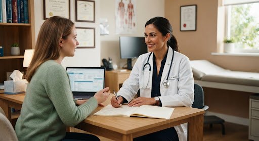 Doctor consulting a patient